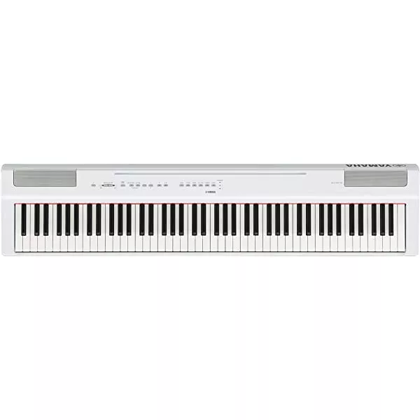 Yamaha P125 88-Key Weighted Action Digital Piano with Power Supply and Sustain Pedal, White