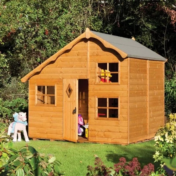 Swiss Cottage 7.71′ x 6.75′ Playhouse
