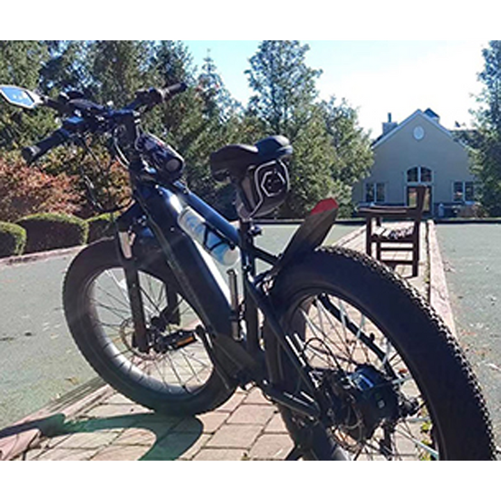 Electric Bike Adults 750W BAFANG Motor 48V 15Ah Removable Larger Battery 26'' Fat Tire Ebike 28MPH Snow Beach Mountain E-Bike Shimano 7-Speed UL Certified