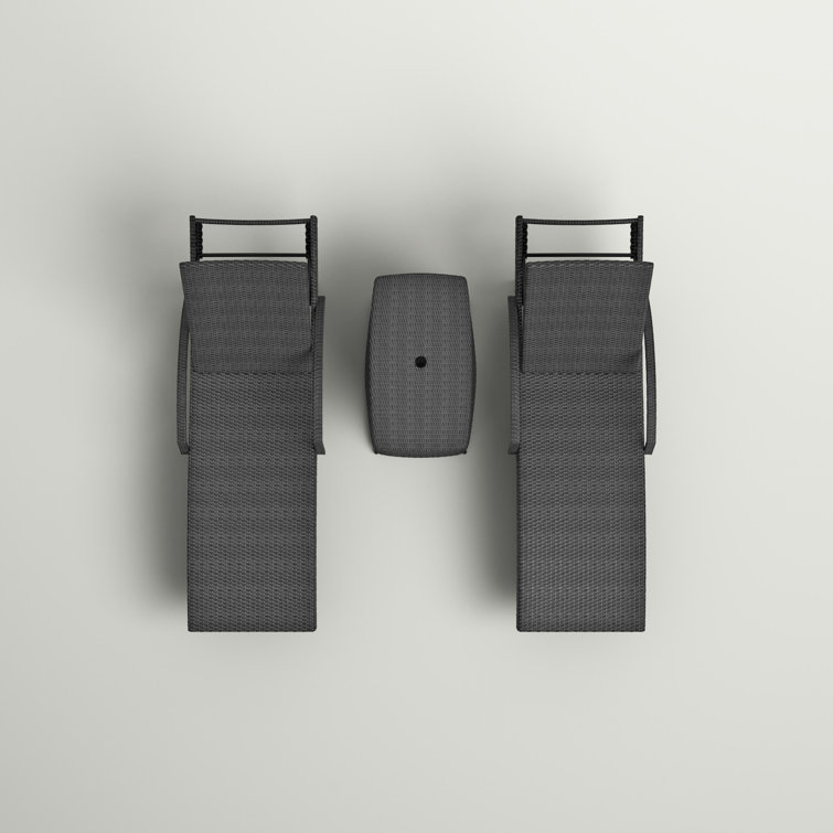 Rebello Long Reclining Chaise Lounge Set