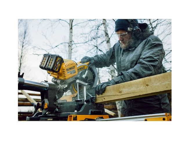 DEWALT 12-Inch Sliding Compound Miter Saw, Double Bevel (DWS780)