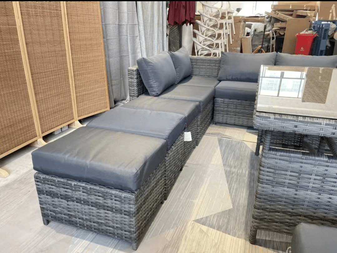 A brand new set of outdoor pe rattan modular sofa