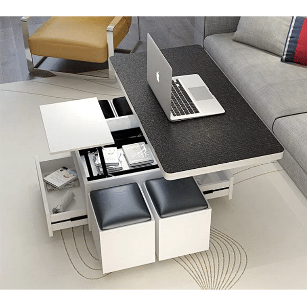 Multifunction Foldable Coffee Table Liftable