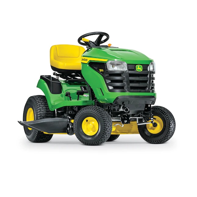 John Deere S100 17.5-HP Side By Side Hydrostatic 42-in Riding Lawn Mower with Mulching Capability