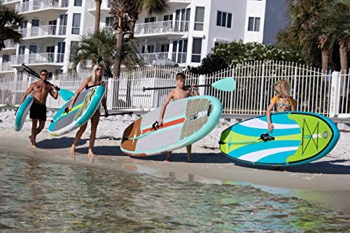 DRIFT Inflatable Stand Up Paddle Board, SUP with Paddle, Backpack Travel Bag, Pump, Fin, & Coiled Leash