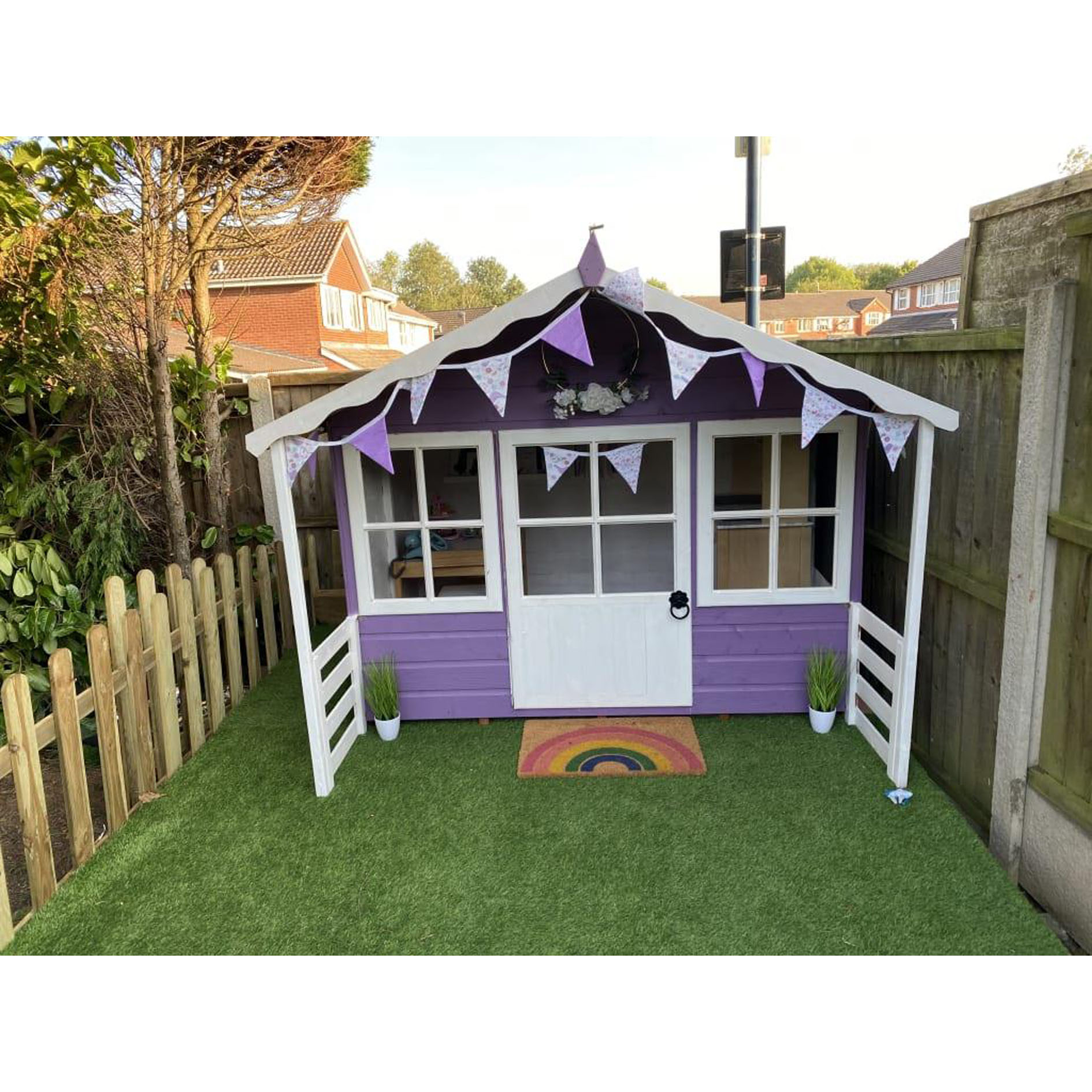 Shire 6 x 5ft Pixie Wooden Playhouse with Veranda