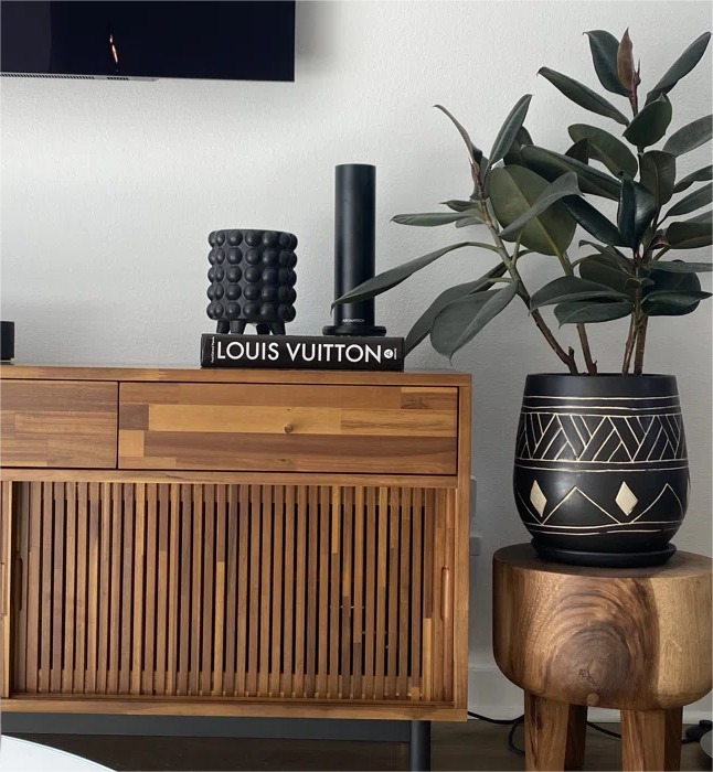 TV STAND 79'' Media Console Living Room Furniture UK.