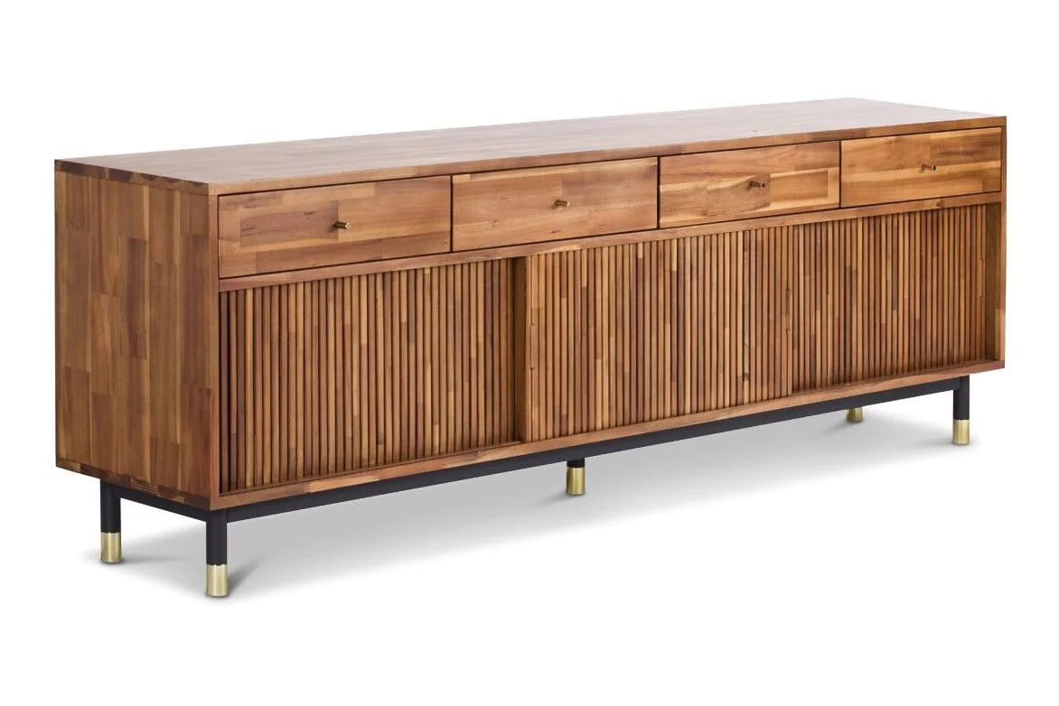 TV STAND 79'' Media Console Living Room Furniture UK.