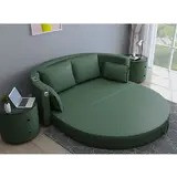 Round sofa bed folding dual-purpose multifunctional sofa