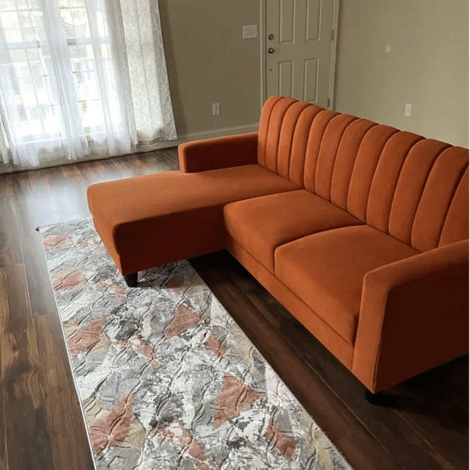 Dyer Avenue 84,5'' Festes Sofa und Chaiselongue mit Blick auf die linke Seite