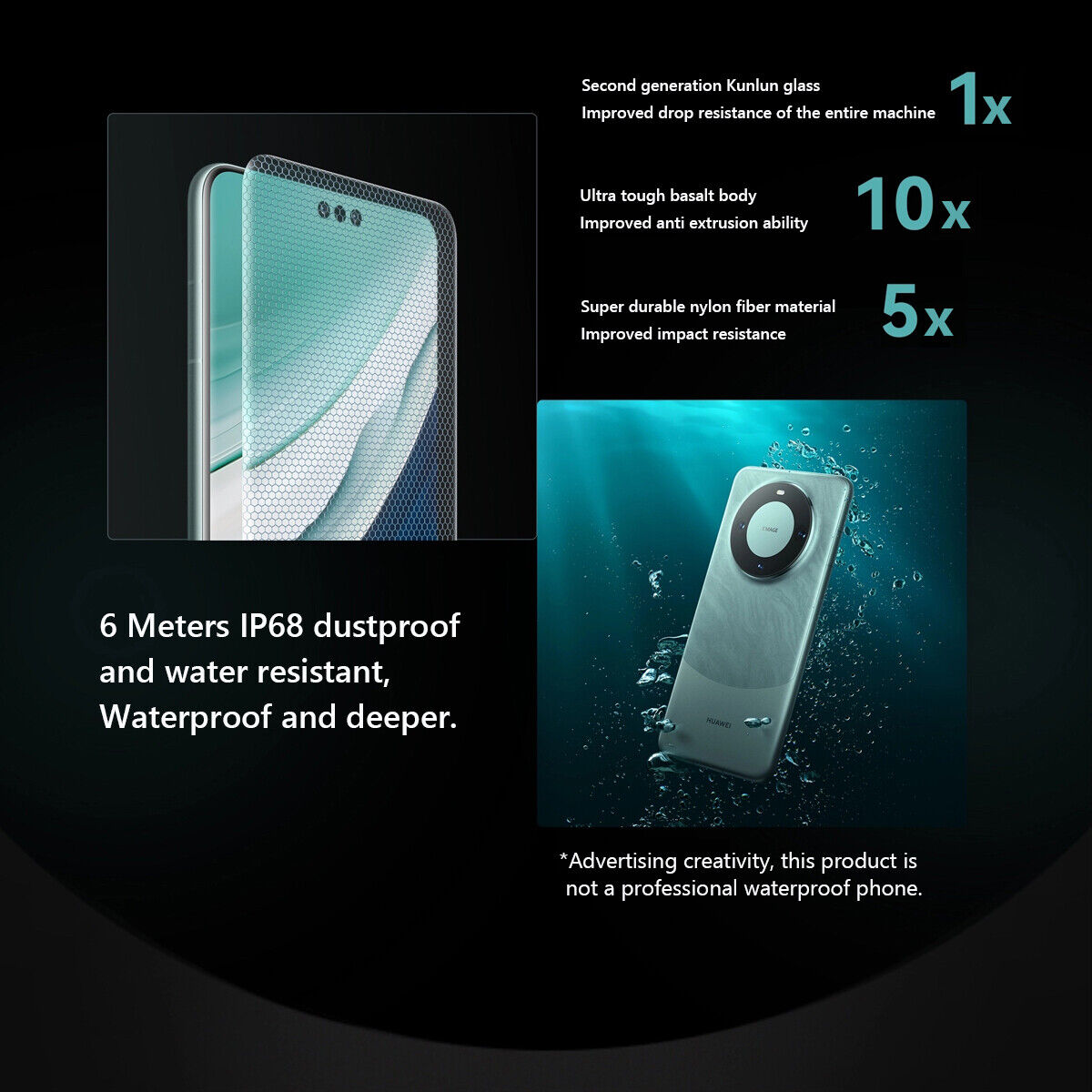 Huawei Mate 60 Pro  HarmonyOS 4.0 Kirin 9000S 120Hz 88W 50MP 16GB+1024GB NFC