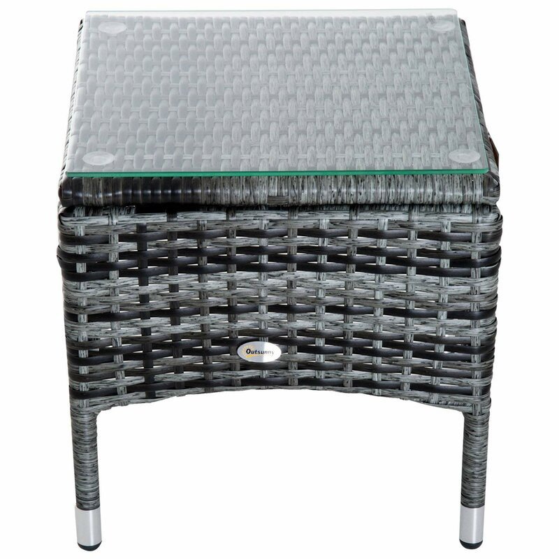 Berkhamsted 200Cm Long Reclining Single Sun Lounger with Cushions and Table