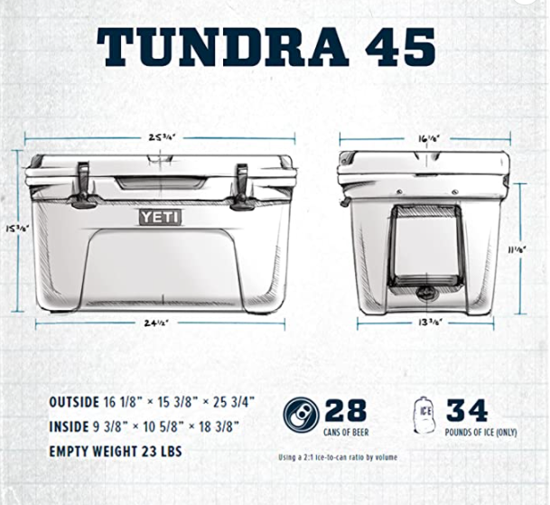 YETI Tundra 45qt & 65qt Cooler