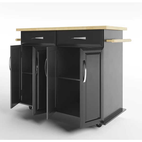 Isidro 48.2'' Wide Rolling Kitchen Cart