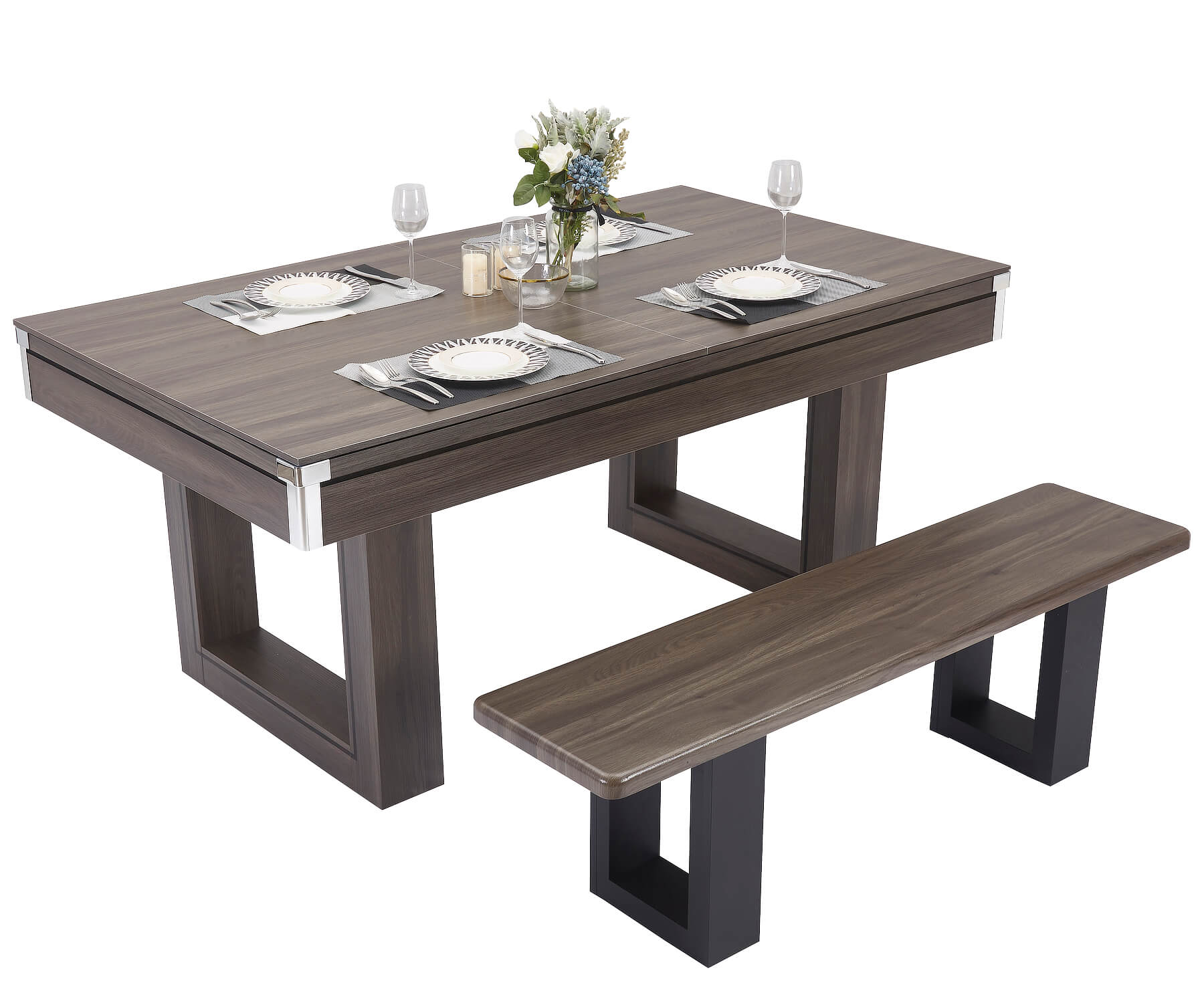 Amalfi II Pool Dining Table & Table Tennis Top 6ft7ft