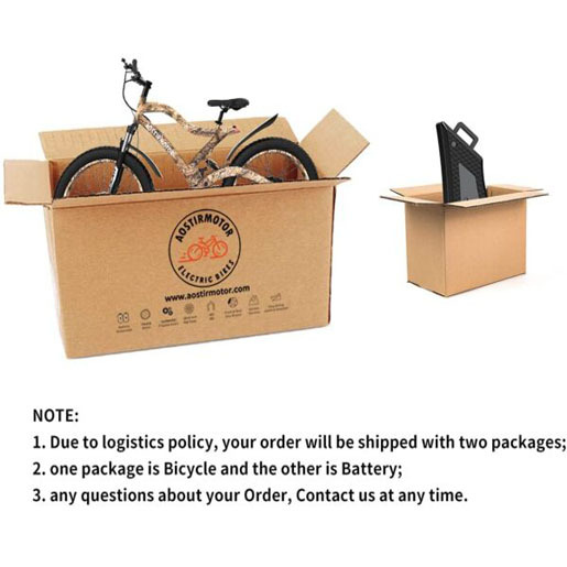 AOSTIRMOTOR Fat Tire Electric Bike 1500W Electric Mountain Bike 48V 15AH Removable Lithium Battery 26 inch 4 inch Electric Bike Suitable for Adult Power Bike Suitable for Bicycle Lovers