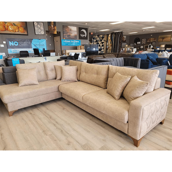 L-shaped recliner living room sofa