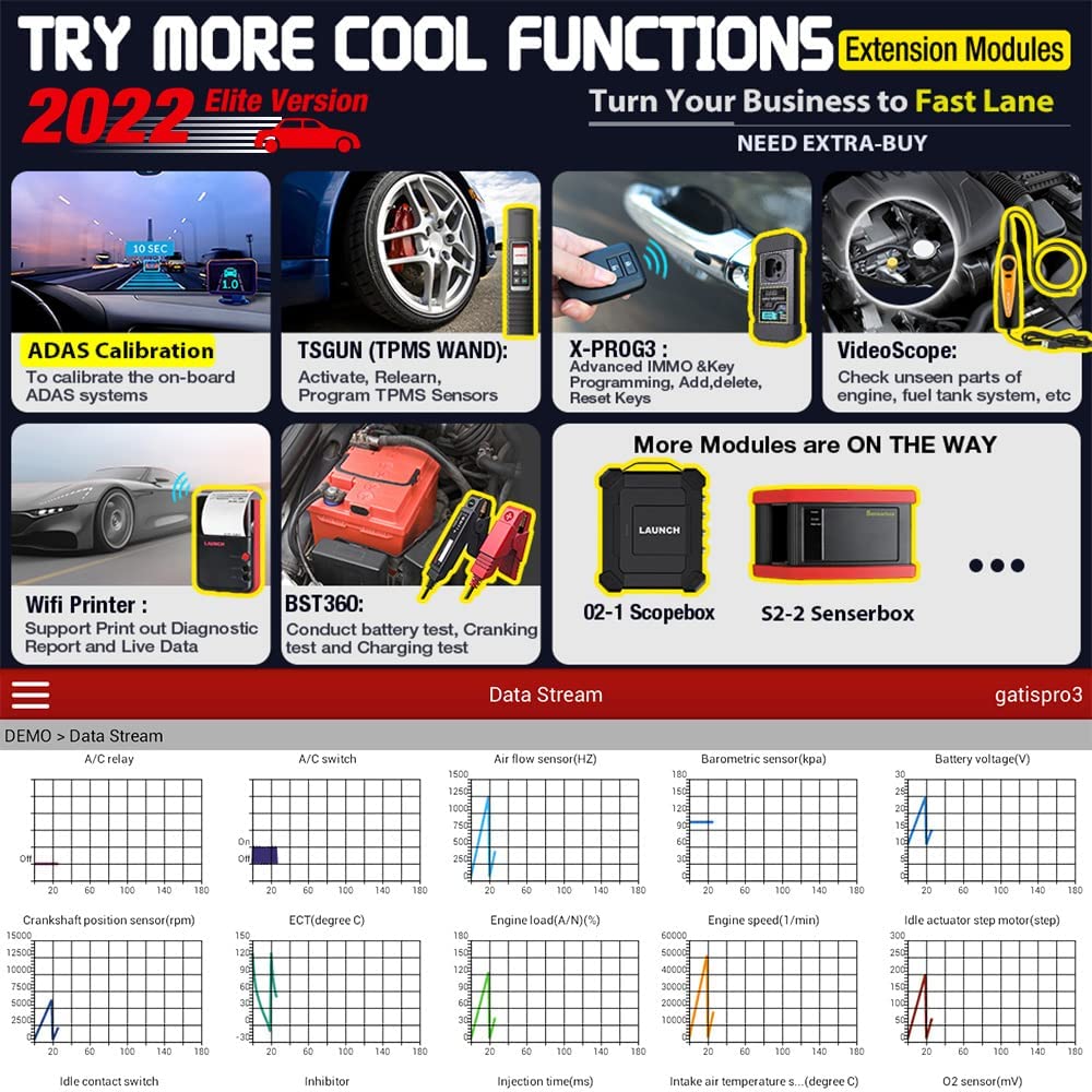 LAUNCH X431 V Pro 4.0 - 2022 Model Full Bidirectional Scan Tool,OEM Full System Automotive Diagnostic Scanner,2(Two) Years Free Update