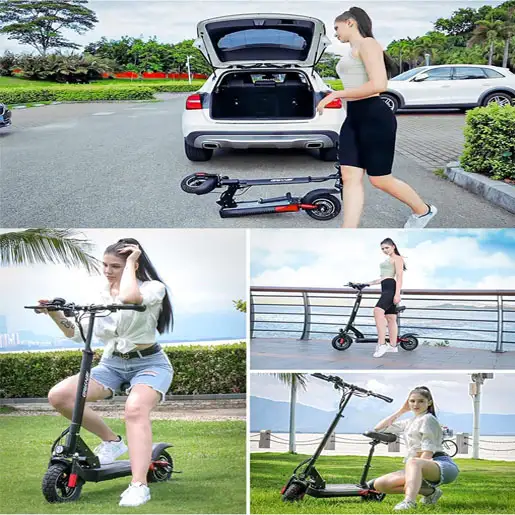 IENYRID M4 PRO Electric Scooter for Adult, Scooter with Detachable Seat, LCD Display, 3 Speed Modes