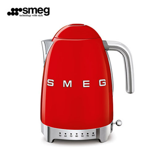Smeg KLF04CRUK 1.7Ltr Variable Temperature Controlled Kettle and TSF03CRUK 4 Slice Toaster in Retro Cream