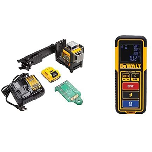 DW089LG 12V 3 x 360 Green Beam Battery with DW0881T Laser Tripod