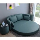 Round sofa bed folding dual-purpose multifunctional sofa