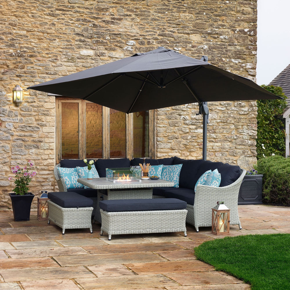 Bramblecrest Chatsworth Square Modular Fire Pit Set