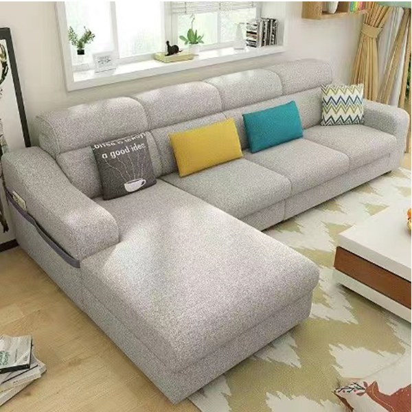 Fabric sofa three-person removable and washable combo set