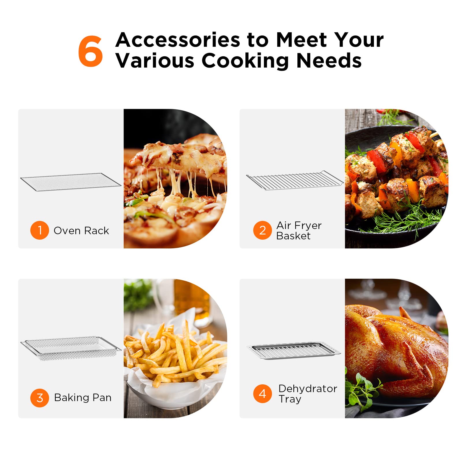 25L Convection Oven, Digital Countertop Convection Mini Oven,12 in 1 Multi-function Air Fryer Toaster Oven Combo, Electric Oven, Stainless Steel Pizza Oven, Roast, Bake & Dehydration, 1800W, Black