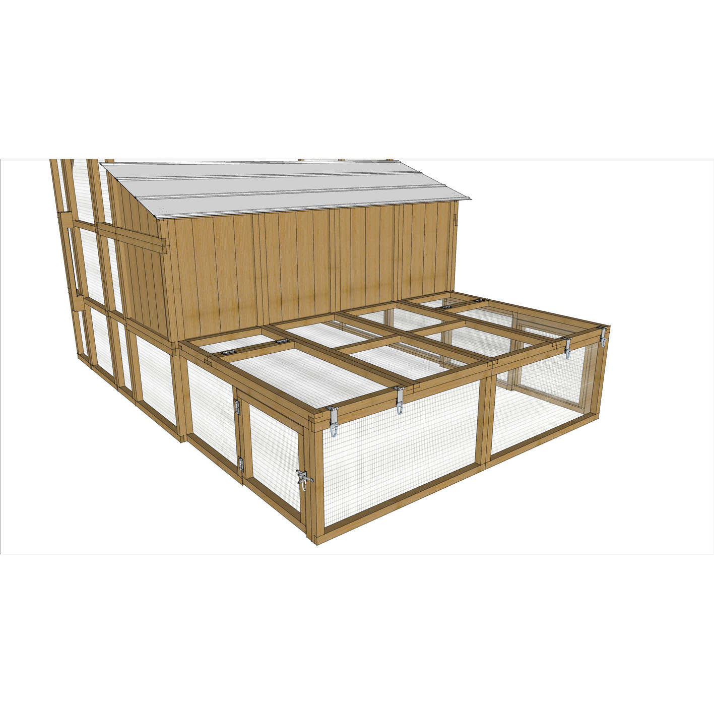 Round-Top Walk-In Chicken Coop
