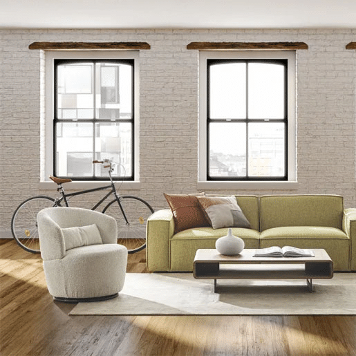 Amber Bouclé swivel chair