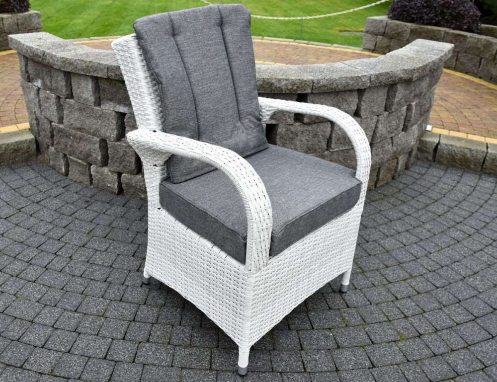 Etna Square Fire Table With 4 Treviso Chairs Set