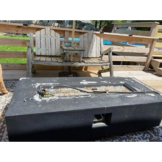 Cape Coral Outdoor 7-seater Chat Set by Christopher Knight Home - Set w/Light Fire Table