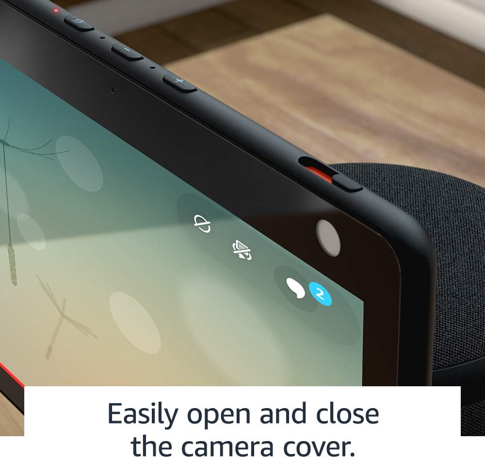 Echo Show 10 (3rd generation) | HD smart display with motion and Alexa, Charcoal Fabric