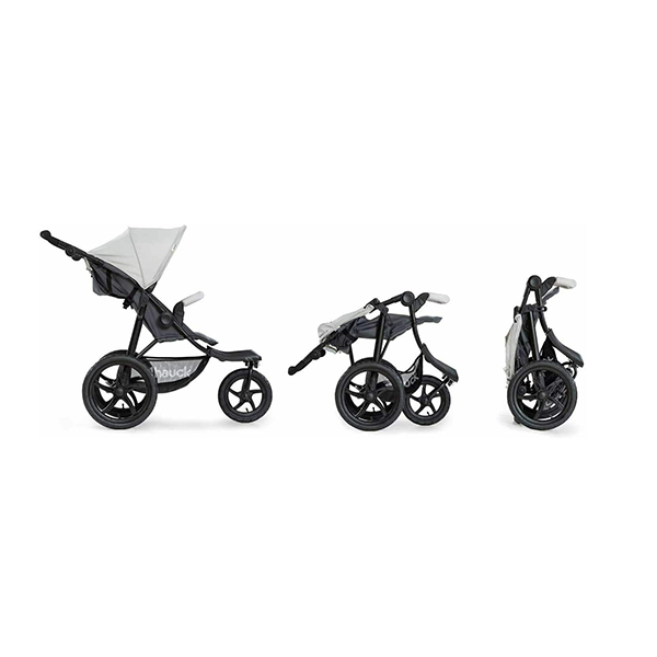 Hauck Runner 3 Wheel Stroller - Silver/Grey
