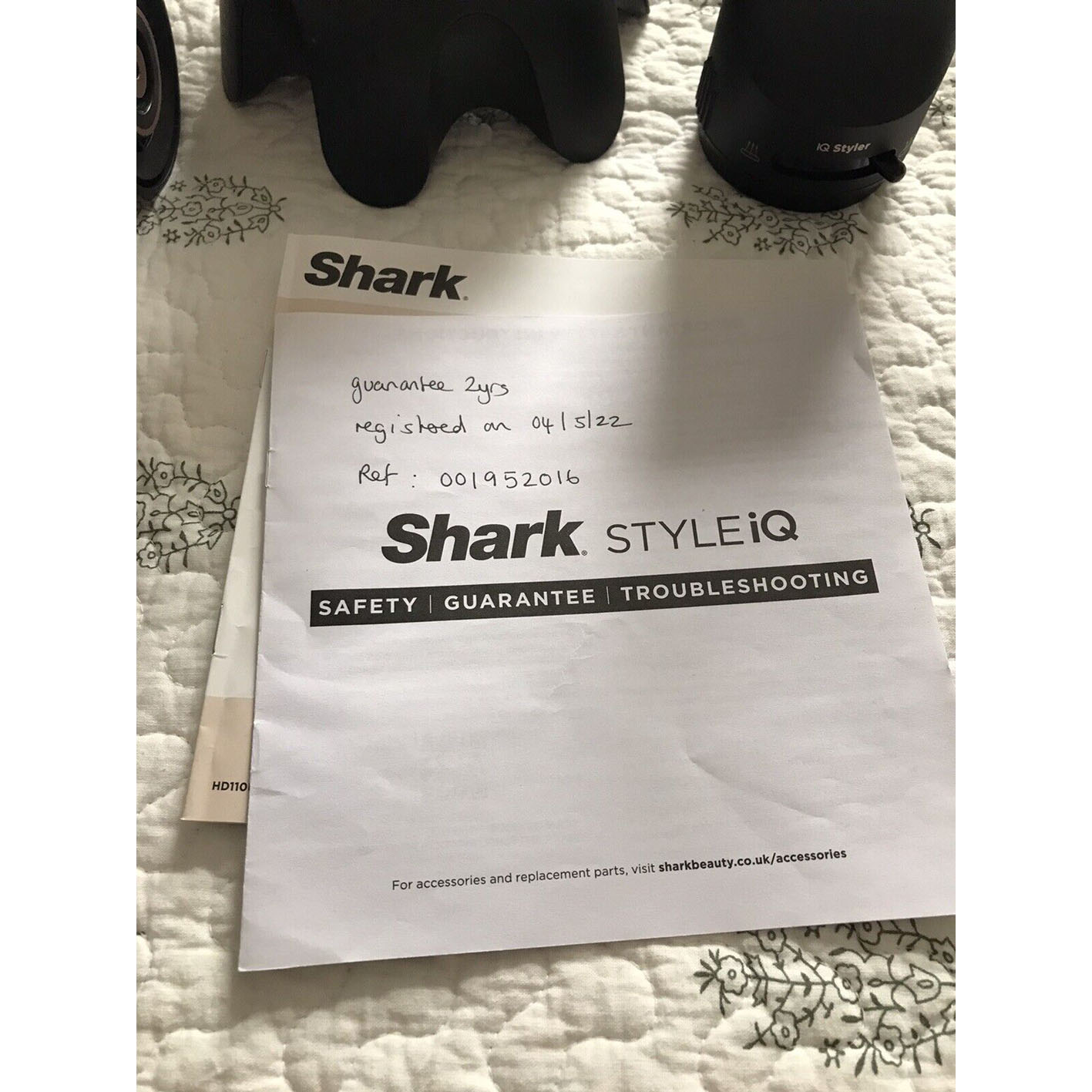Shark STYLE iQ Ionic Hair Dryer & Styler - Black (Boxed)