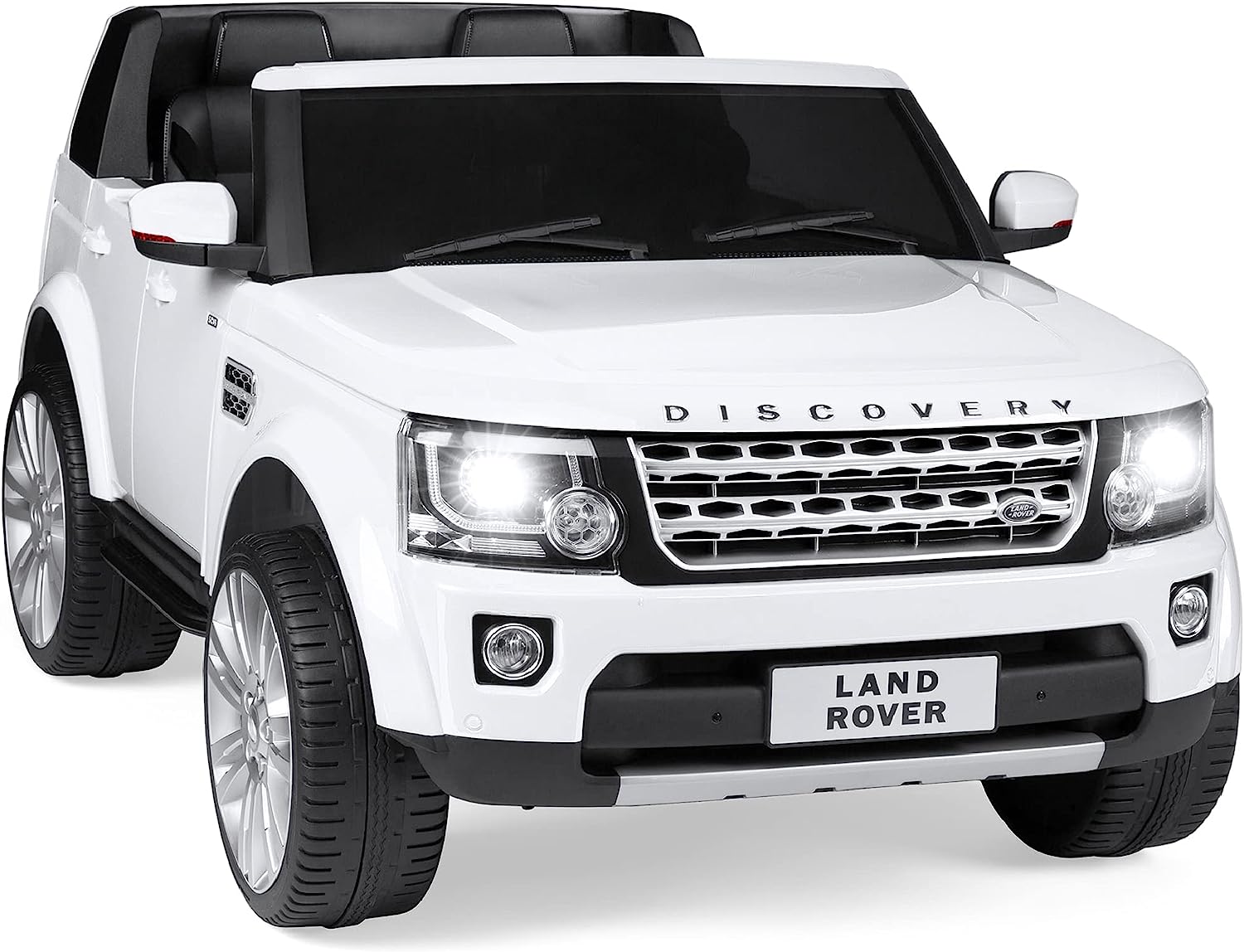 Products 12V 3.7 MPH 2-Seater Licensed Land Rover Ride On Car Toy wParent Remote Control.