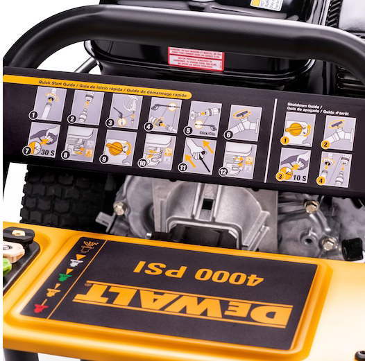 DEWALT 4000 PSI COLD WATER PROFESSIONAL GAS PRESSURE WASHER HONDA TRIPLEX PUMP