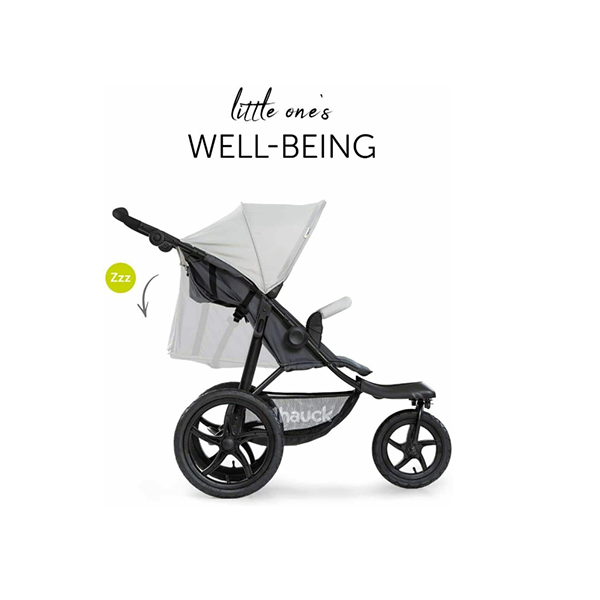Hauck Runner 3 Wheel Stroller - Silver/Grey