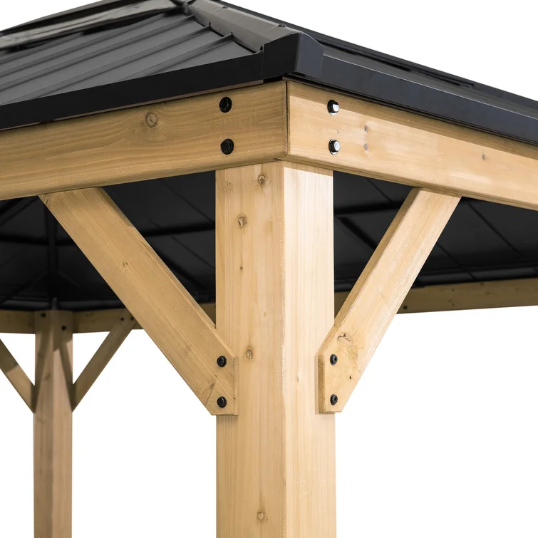 Dewhitt Solid Wood Patio Gazebo