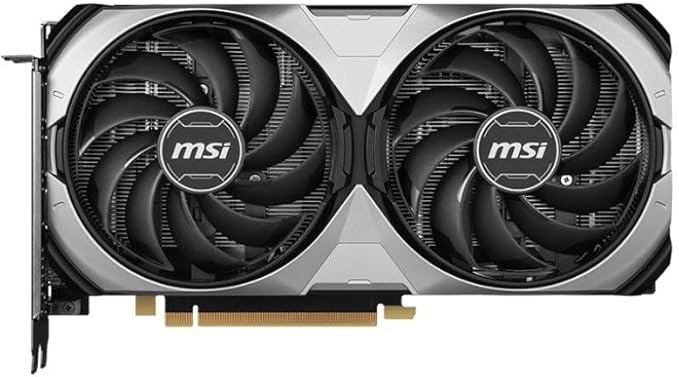 MSI GeForce RTX 4070 Super 12G Ventus 2X OC Gaming Graphics Card - 12 GB GDDR6X (21Gbps / 192 Bits), PCIe 4.0-2 x TORX 4.0 Fans - HDMI 2.1a, DisplayPort 1.4a