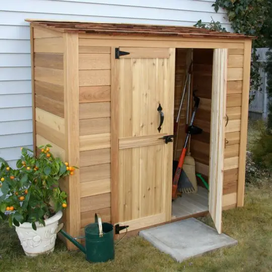 Grand Garden Chalet 6 ft. W x 3 ft. D Solid Wood Tool Shed
