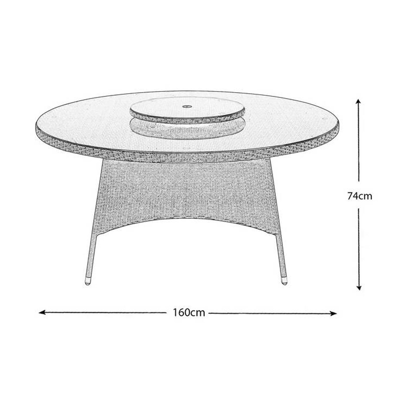 Argos Home Seychelles 6 Seater Rattan Effect Patio Set -Grey