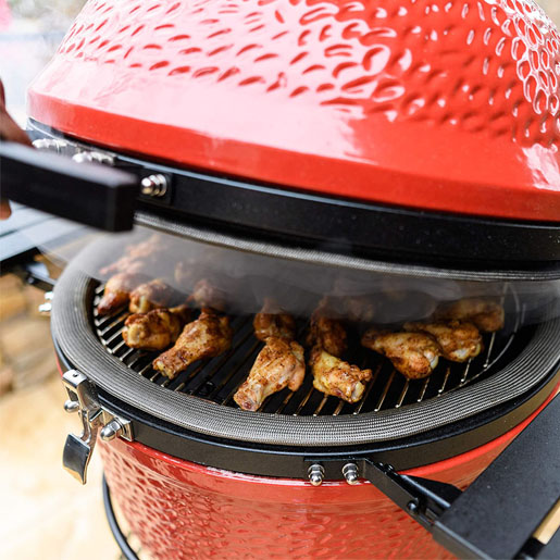 Kamado Joe KJ15040921 Classic III 18 inch Charcoal Grill, Blaze Red