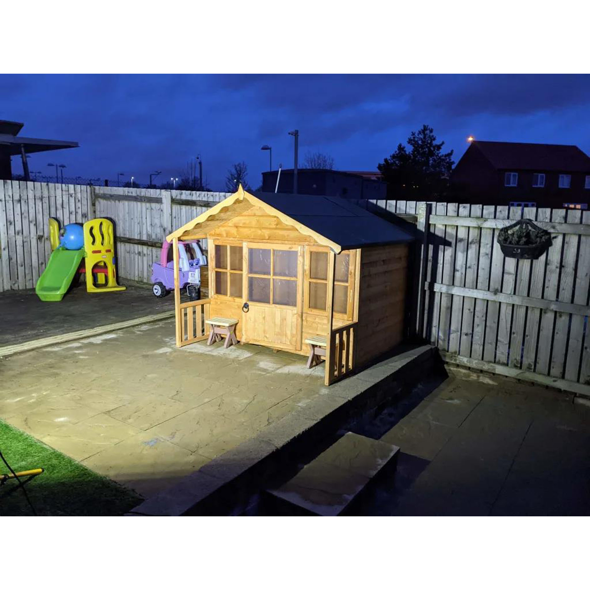 Shire 6 x 5ft Pixie Wooden Playhouse with Veranda