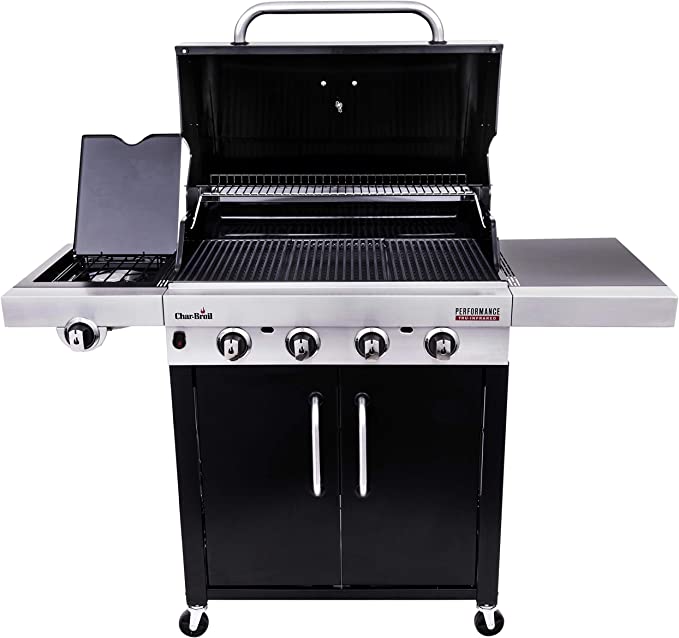 Char-Broil 140895 Advantage Series 445S - 4 Burner Gas Barbecue Grill with TRU-Infrared Technology, Stainless Steel Finish