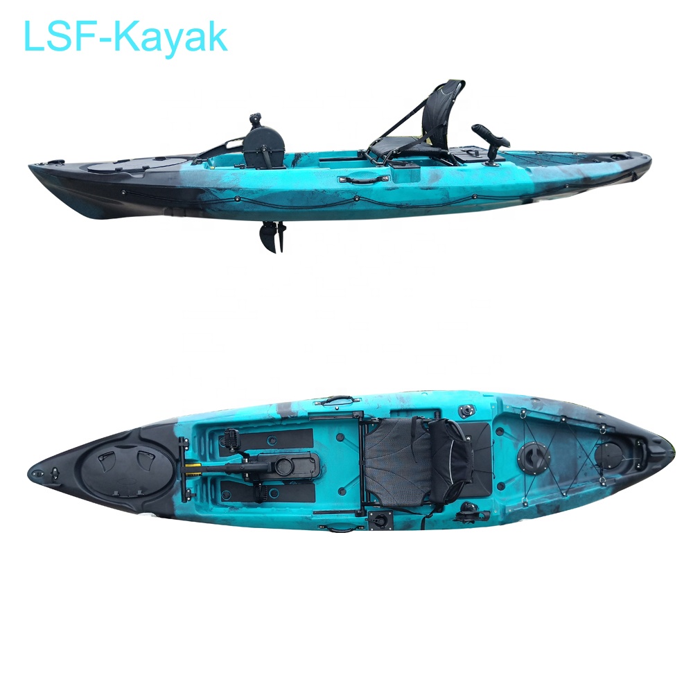 LSF Newly developed 12ft hybrid sea pedal drive fishing kayak