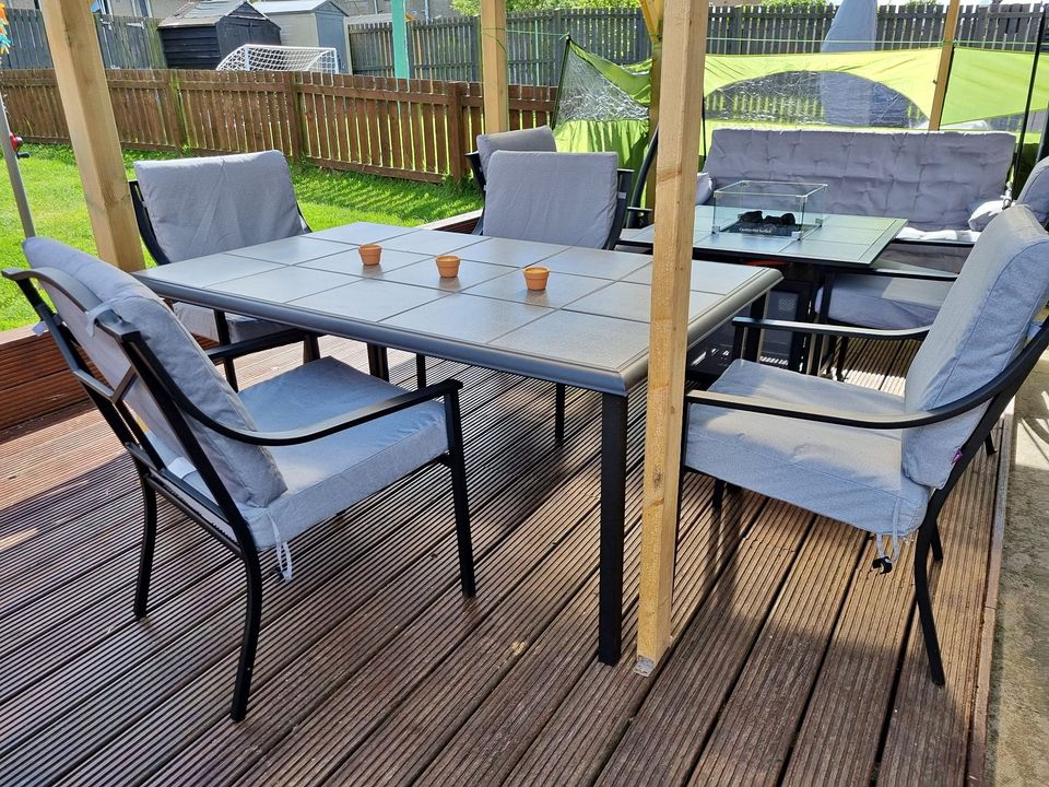 Tile Top Garden Table