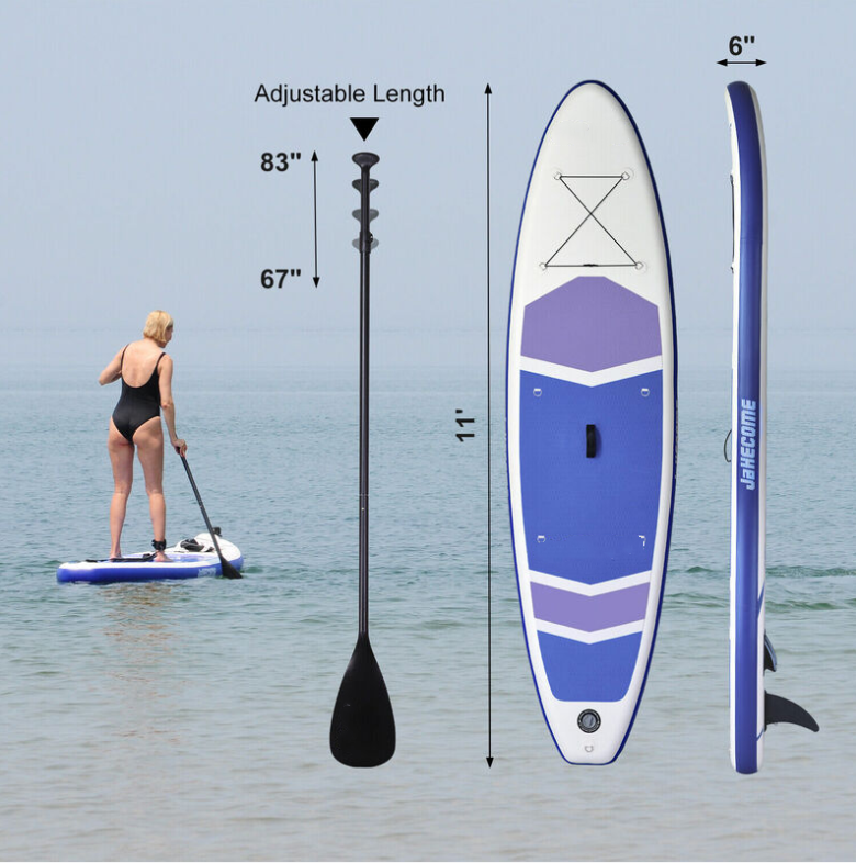 11ft Green B Stand Up Paddle Board Sup Board Surfing Inflatable Paddleboard Accessories Set SUP Surfboard