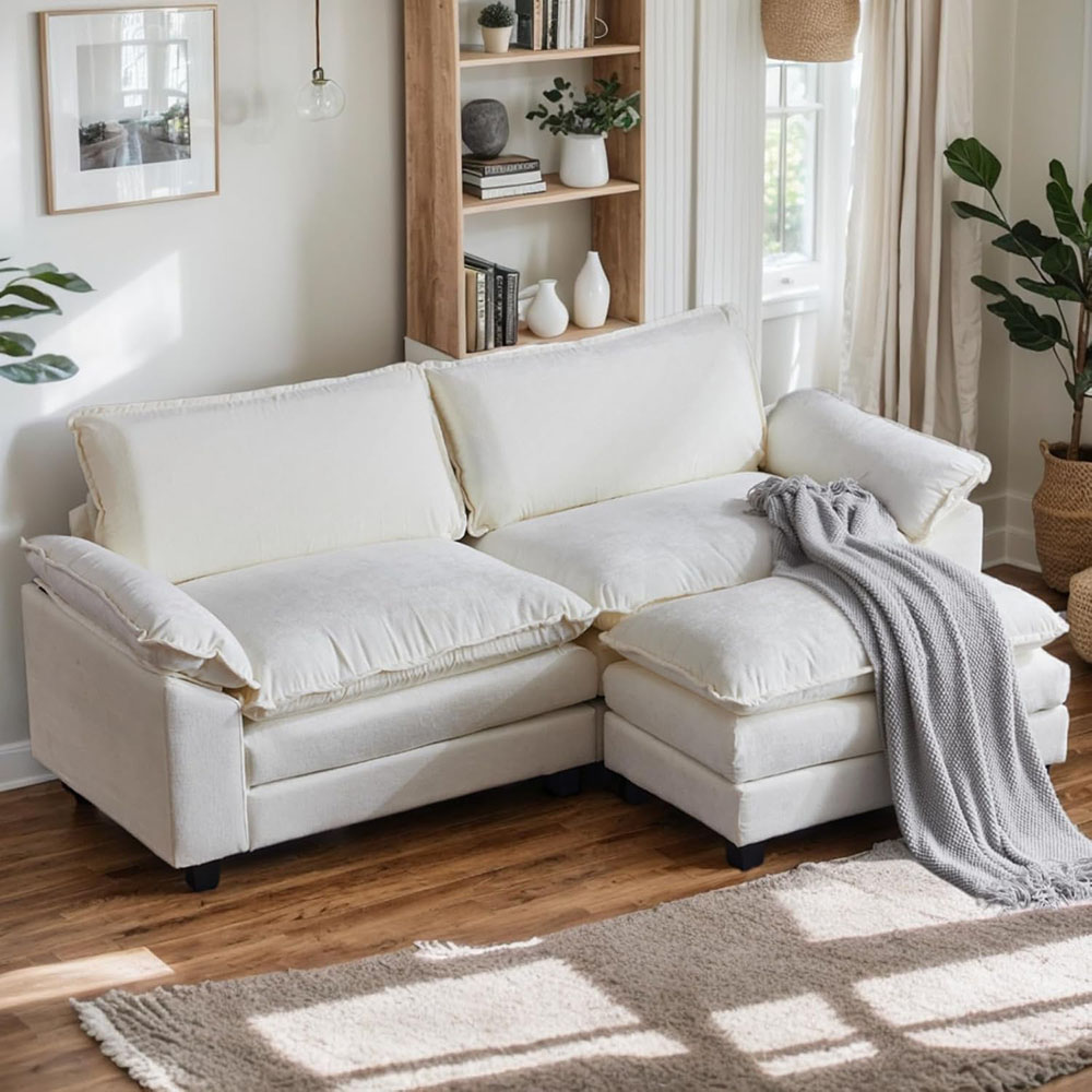 Karl home Sectional Sofa Modular Deep Seat Sofa Couch